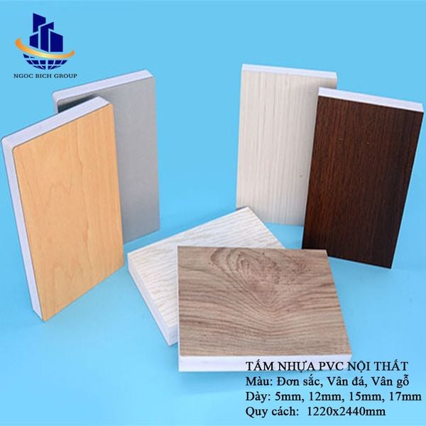 Tấm nhựa PVC foam 5mm 0.6g/cm3