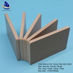 Tấm nhựa PVC than tre nội thất 15mm 0.6g/cm3
