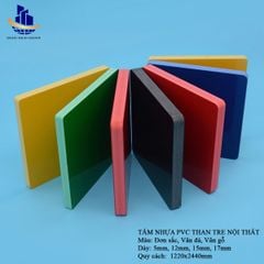 Tấm nhựa PVC than tre nội thất 15mm 0.6g/cm3