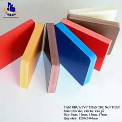 Tấm nhựa PVC than tre nội thất 15mm 0.6g/cm3
