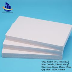 Tấm nhựa PVC than tre nội thất 15mm 0.6g/cm3