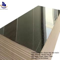 Tấm nhựa PVC than tre ghi đậm siêu bóng 17mm 0.6g/cm3