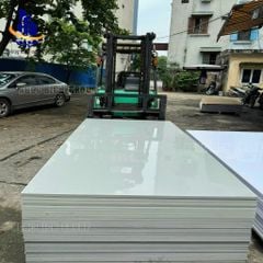 Tấm nhựa PVC than tre ghi đậm siêu bóng 17mm 0.6g/cm3