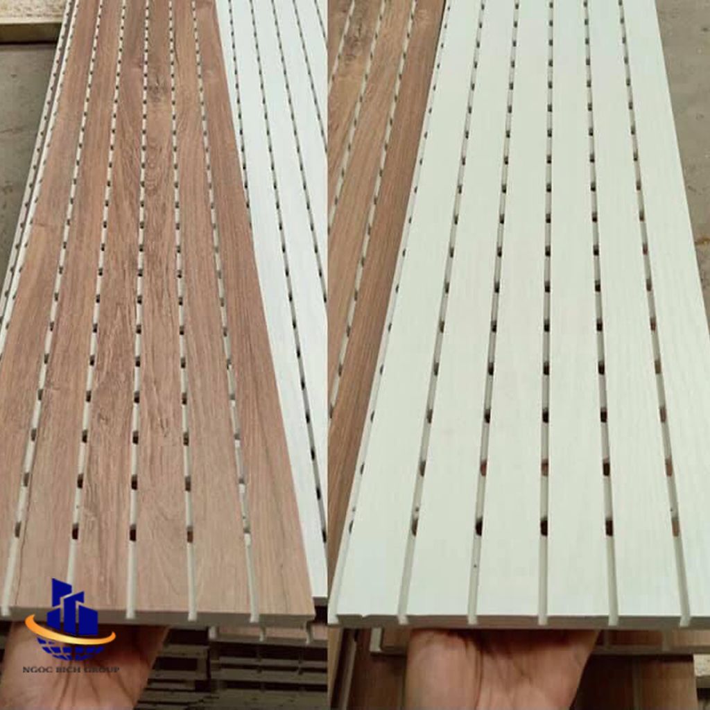 Tấm nhựa PVC tiêu âm xẻ rãnh 18mm