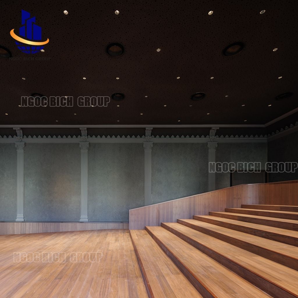 Tấm nhựa PVC tiêu âm xẻ rãnh 15mm