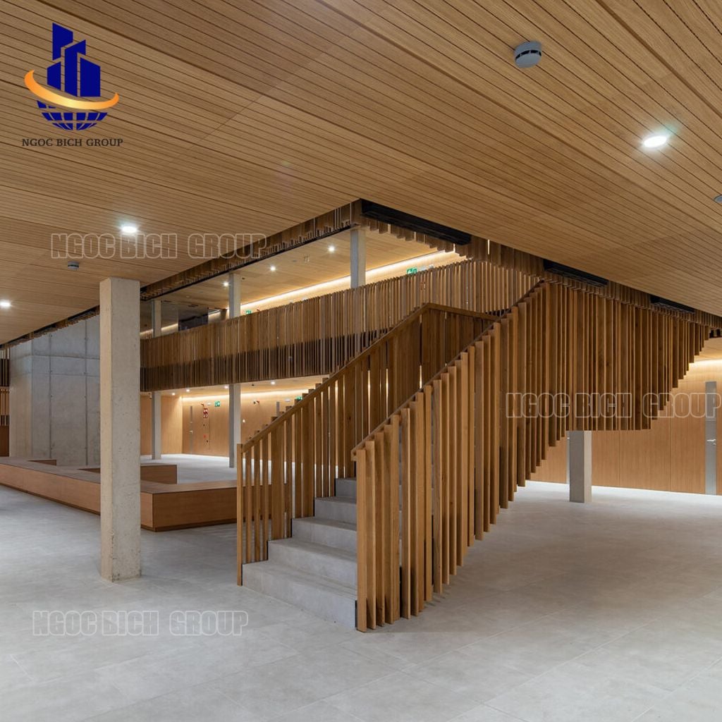 Tấm nhựa PVC tiêu âm xẻ rãnh 15mm