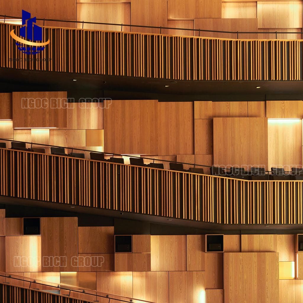 Tấm nhựa PVC tiêu âm xẻ rãnh 15mm