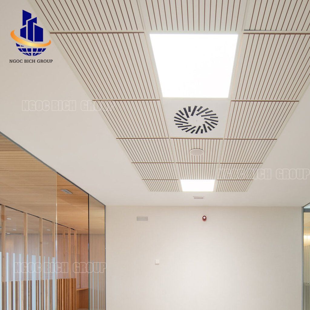 Tấm nhựa PVC tiêu âm xẻ rãnh 12mm