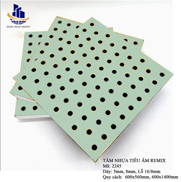 Tấm nhựa PVC tiêu âm đục lỗ 18mm
