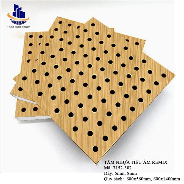 Tấm nhựa PVC tiêu âm đục lỗ 12mm