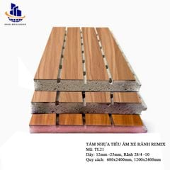 Tấm nhựa PVC tiêu âm xẻ rãnh 18mm