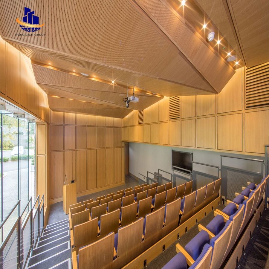 Tấm nhựa PVC tiêu âm xẻ rãnh 15mm