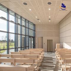 Tấm nhựa PVC tiêu âm xẻ rãnh 15mm