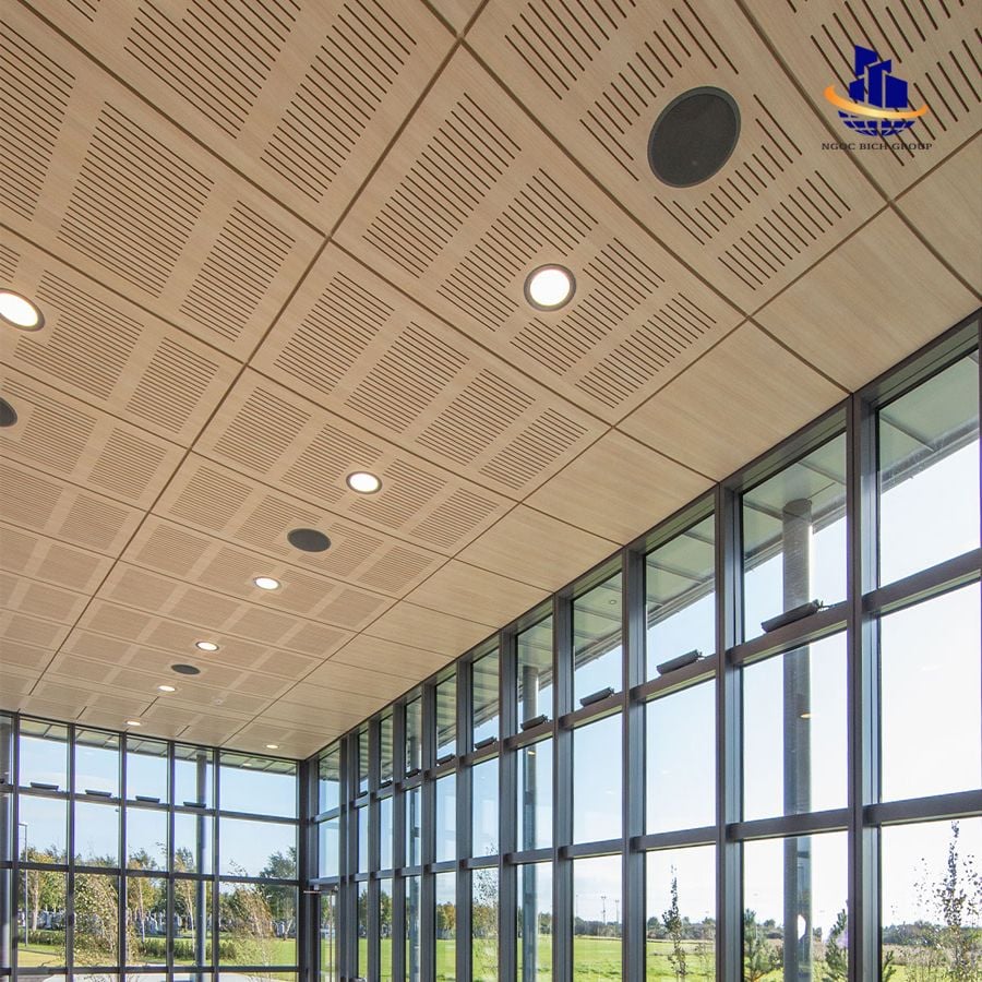 Tấm nhựa PVC tiêu âm đục lỗ 18mm