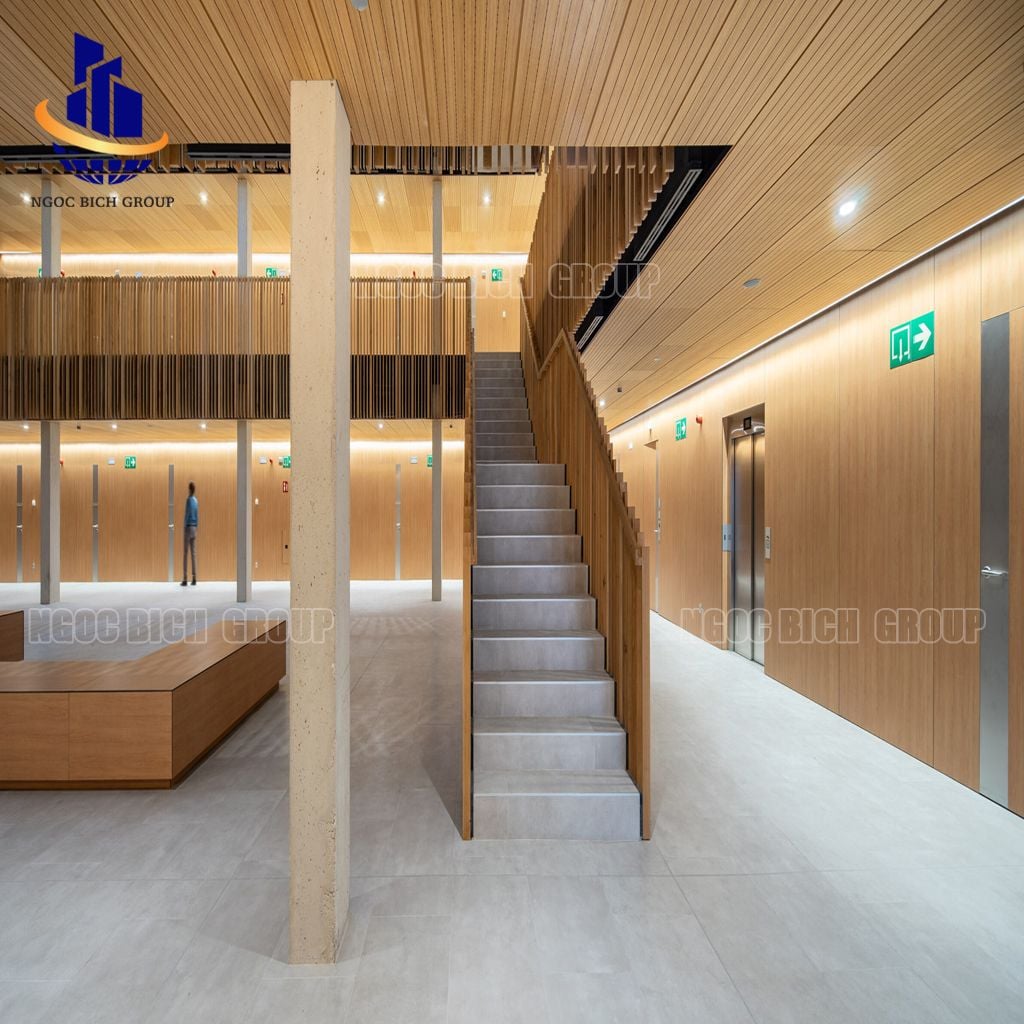 Gỗ tiêu âm xẻ rãnh  Remix 17mm lõi xanh chống ẩm