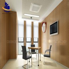 Gỗ tiêu âm xẻ rãnh  Remix 17mm lõi xanh chống ẩm