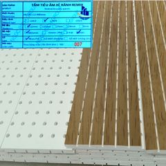 Tấm nhựa PVC tiêu âm xẻ rãnh 18mm