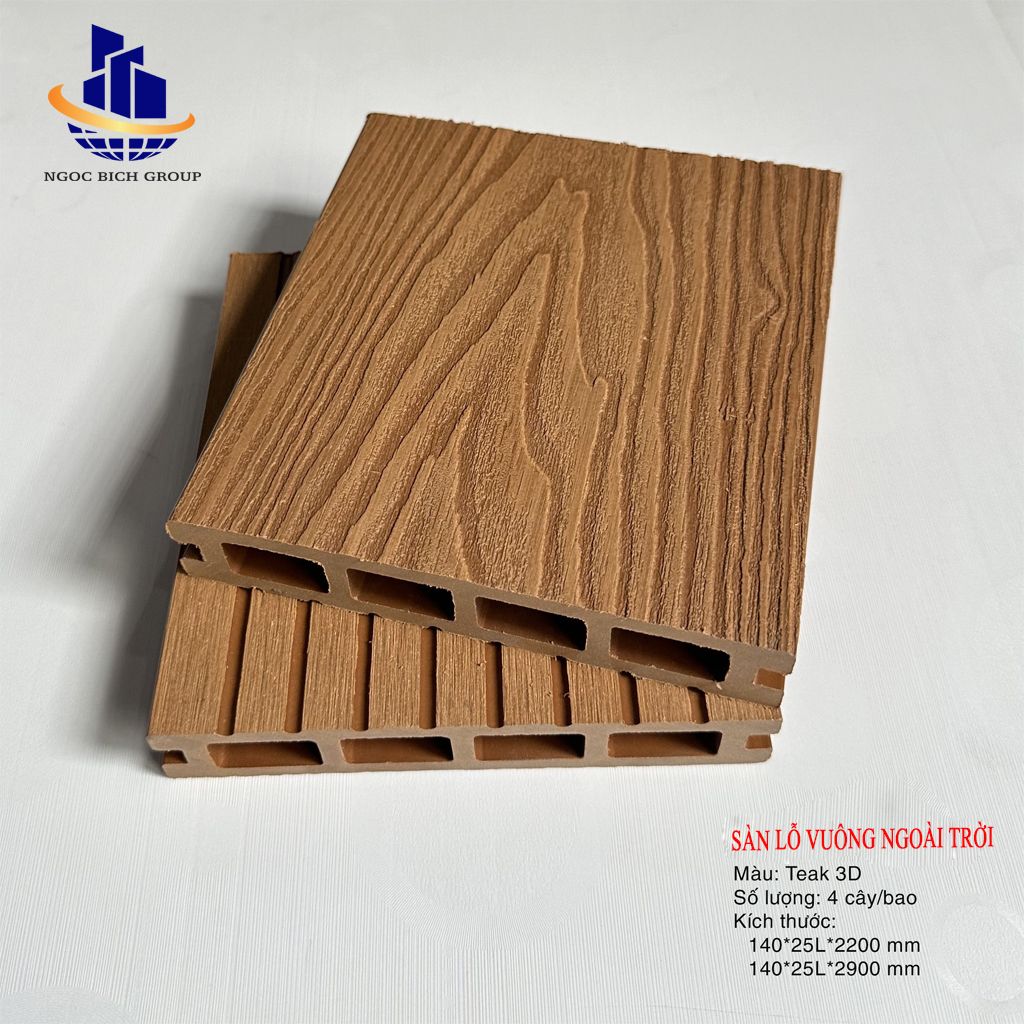 Sàn Lỗ Vuông 3D 140x25Lx2900mm