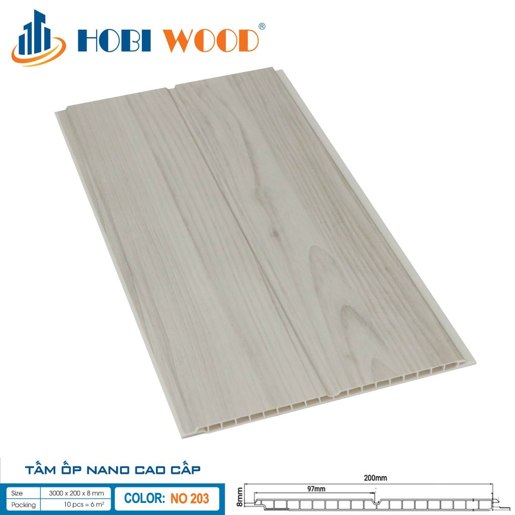 Tấm Ốp Nano Hobiwood 206