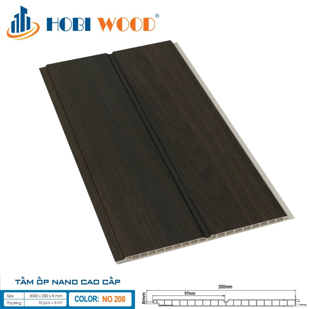 Tấm Ốp Nano Hobiwood 202