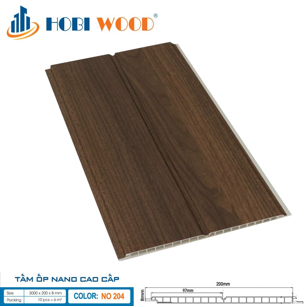 Tấm Ốp Nano Hobiwood 202