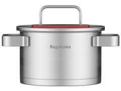 Bộ 3 nồi inox 304 đa lớp toàn phần Nagakawa Aki NAG1357 (16cm, 20cm, 24cm) - Dùng trên mọi loại bếp