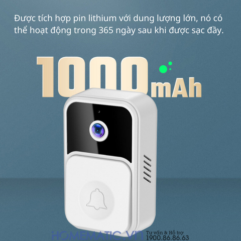 Chuông cửa có hình thông minh camera wifi Homematic HMV9 [Hỗ trợ đàm thoại 2 chiều đổi giọng]