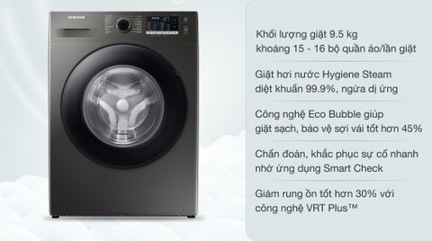 Máy Giặt Samsung Inverter 9.5 kg WW95TA046AX/SV