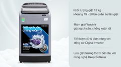 Máy Giặt Samsung Inverter 12 kg WA12T5360BY/SV