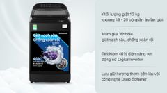 Máy Giặt Samsung Inverter 12 kg WA12T5360BV/SV