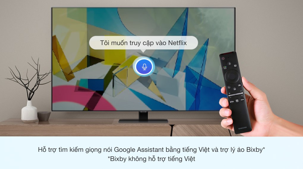 Smart Tivi QLED Samsung 4K 49 inch QA49Q80T - Remote