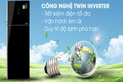 Tủ lạnh Aqua Inverter 312 lít AQR-T359MA GB (2 cánh) - Chính Hãng