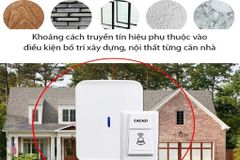 Chuông không dây nút bấm nhỏ gọn CACAZI W-906