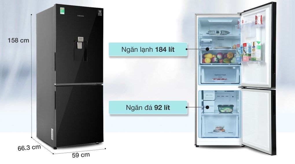 Tủ lạnh Samsung Inverter 276 lít RB27N4190BU/SV (2 cánh)