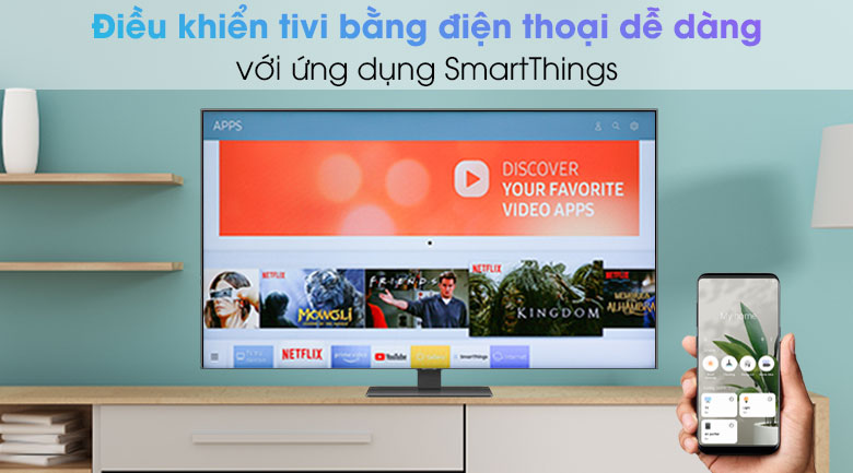 Smart Tivi QLED 4K 55 inch Samsung QA55Q80A - SmartThings