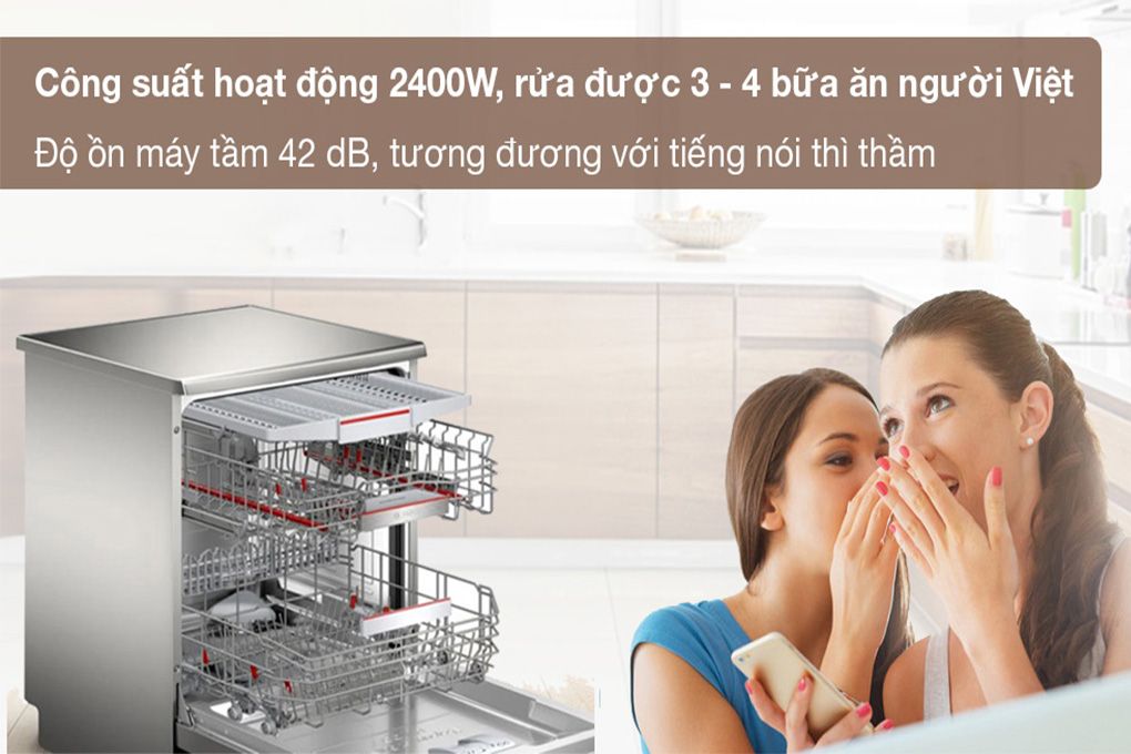 Máy rửa bát Bosch SMS6ZCI08E seri 6 Zeolith