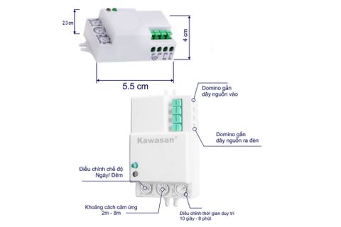 Cảm ứng vi sóng Kawasan RS02D