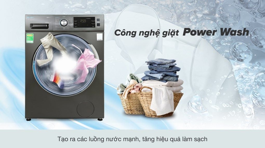 Máy giặt Casper Inverter 10.5 kg WF-105I150BGB