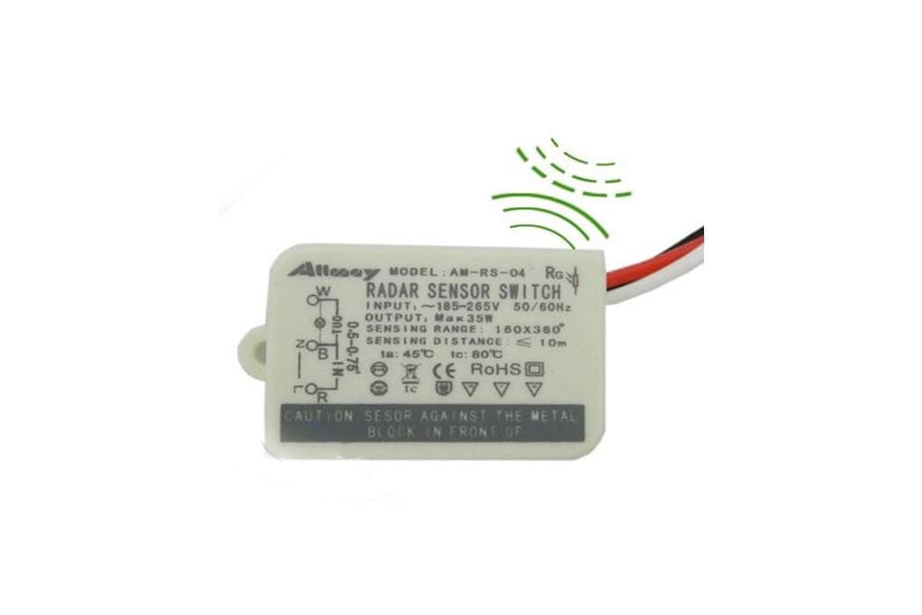 Công tắc cảm biến radar vi sóng + ánh sáng Allmay AM-RS-04