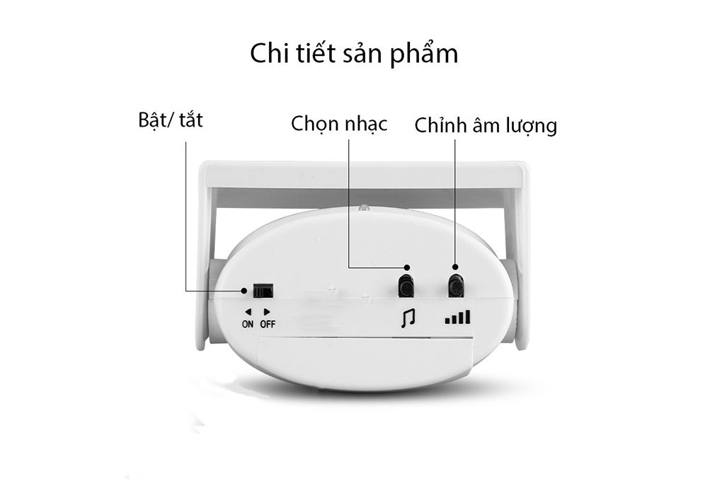 Chuông báo khách báo trộm cảm ứng chuyển động có remote 9915IR