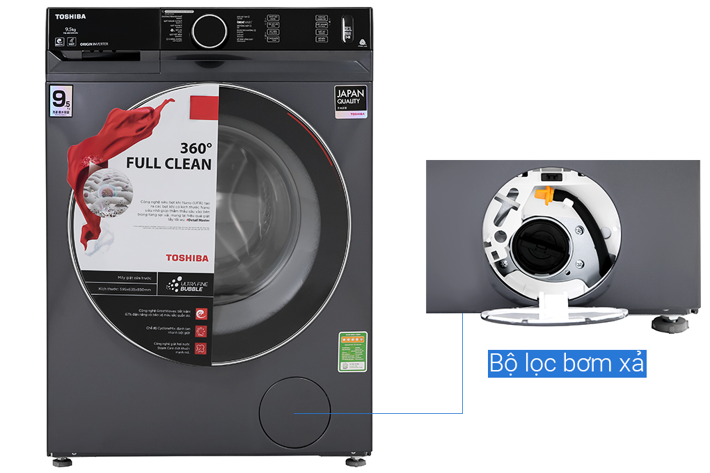 Máy giặt Toshiba Inverter 10.5Kg TW-BK115G4V(MG)