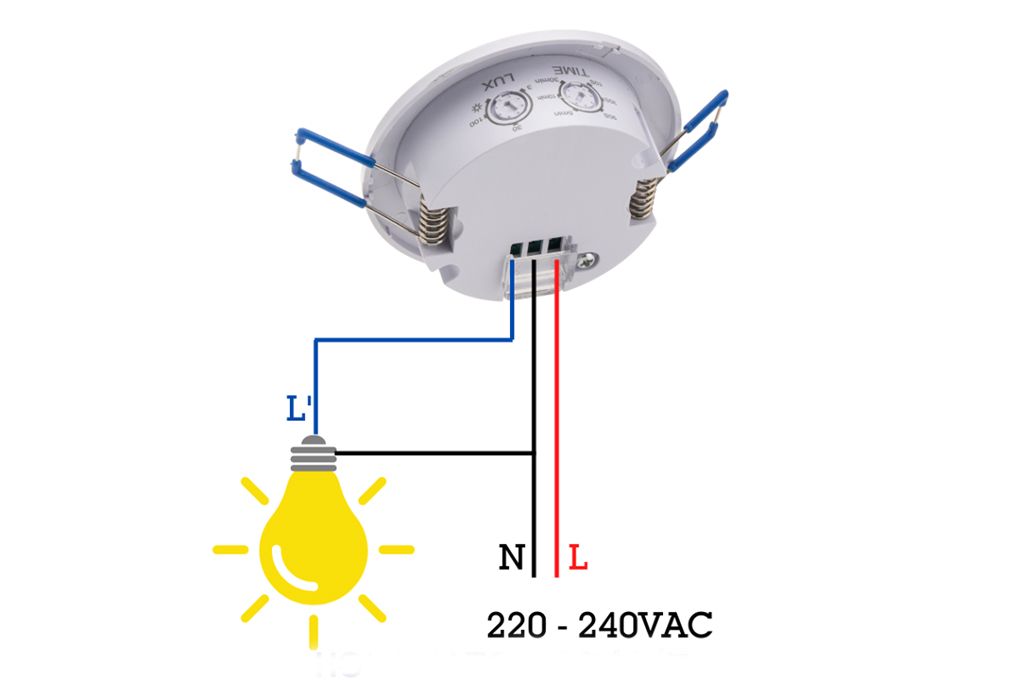 Cảm biến PIR thân nhiệt hồng ngoại bật tắt đèn Homematic MS680