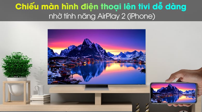 Tính năng chia sẻ màn hình Airplay2 (Iphone)