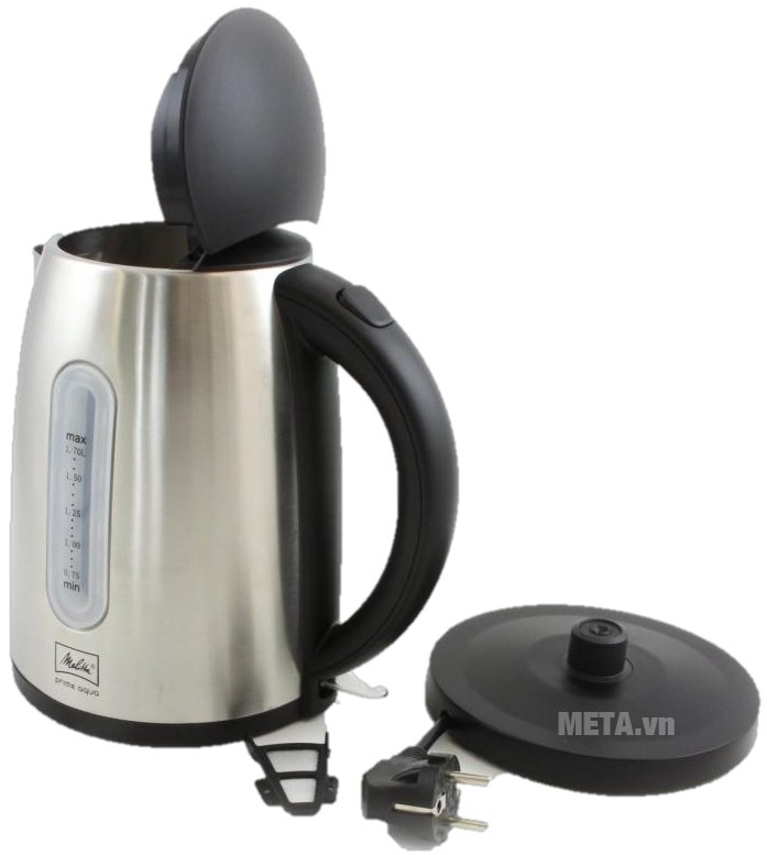 Ấm đun nước Melitta Prime Aqua có thiết kế tiện lợi