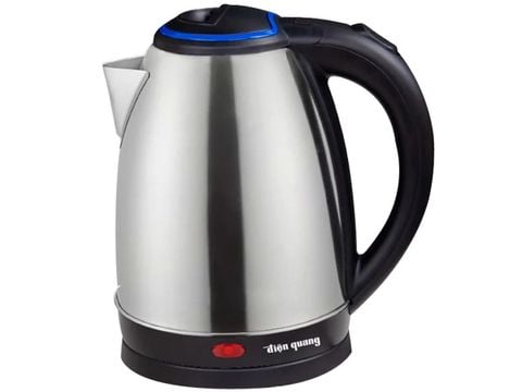 Ấm đun nước siêu tốc Điện Quang ĐQ EKT12 1518 BL (1500W, 1.8L, inox 201 bóng, nhựa PP màu đen)