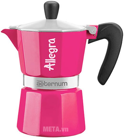 Ấm pha cà phê Aeternum Allegra 3Tz Fucsia BCM 6013 được làm bằng chất liệu cao cấp