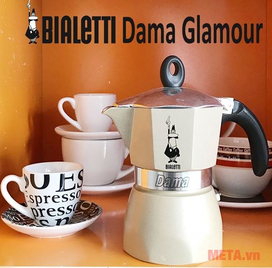 Ấm pha cà phê Bialetti Dama Glamour 3TZ Pearl BCM-5082