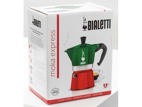 Ấm pha cà phê Bialetti Moka Express 3TZ Tricolore 0005322/NP