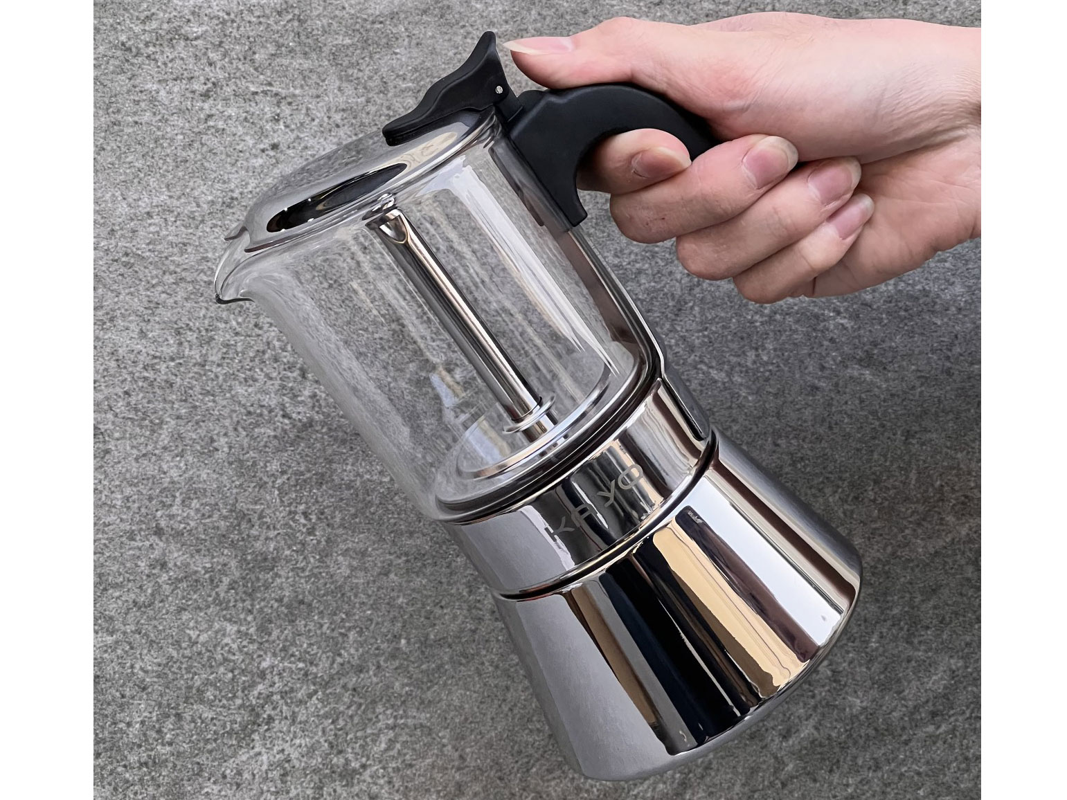 Kaiyo Moka Pot 160ml dùng được với bếp từ Kaiyo Moka Pot 160ml