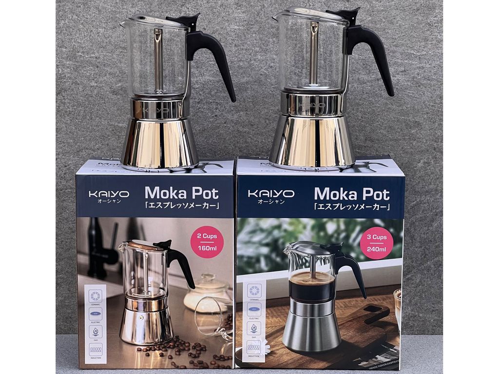 Ấm pha cà phê Kaiyo Moka Pot 160ml KCP-160